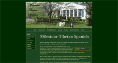 Desktop Screenshot of milestonetibetanspaniels.com