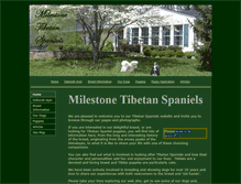 Tablet Screenshot of milestonetibetanspaniels.com